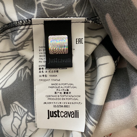 Just Cavalli Double Patterned Maxi Dress With Crisscross Straps Size 38 NWT - Picture 11 of 13